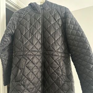 Athleta Whisper Featherless Parka - Black - Petite Medium